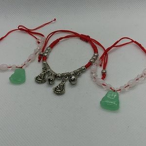 Set of 3 Buda Charm Bracelets